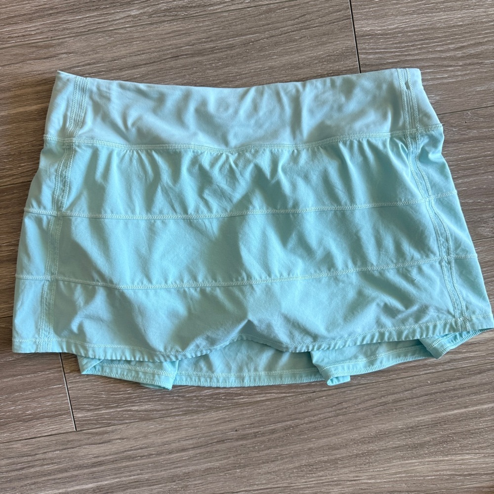 Lululemon Pace Rival Skirt (Regular) 4-way Stretch 13" Womens 8 Aquamarine rare - Picture 4 of 8